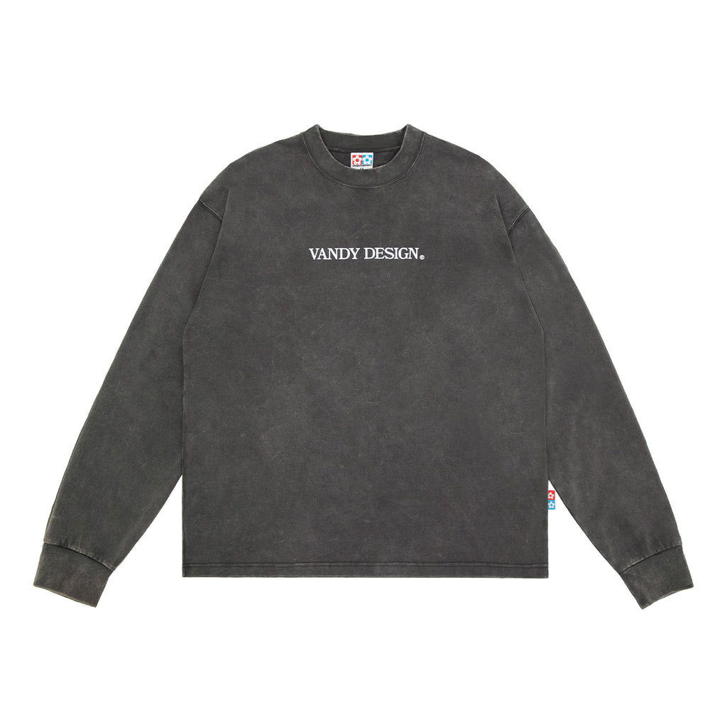 Vandy Design L/S Tee' Washed Black