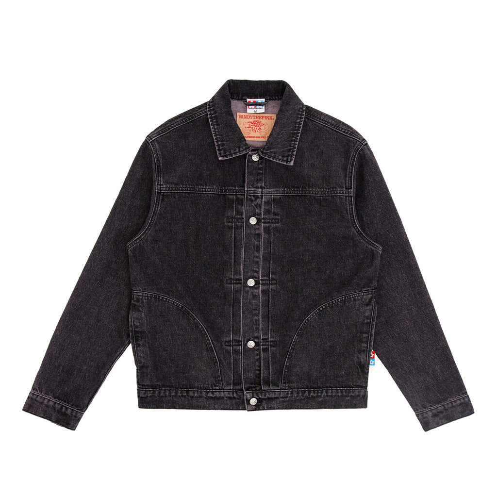 VANDYTHEPINK Graffiti Denim Jacket 'Black Neon Green VANDYTHEPINK Graffiti Denim Jacket 'Black Neon Green