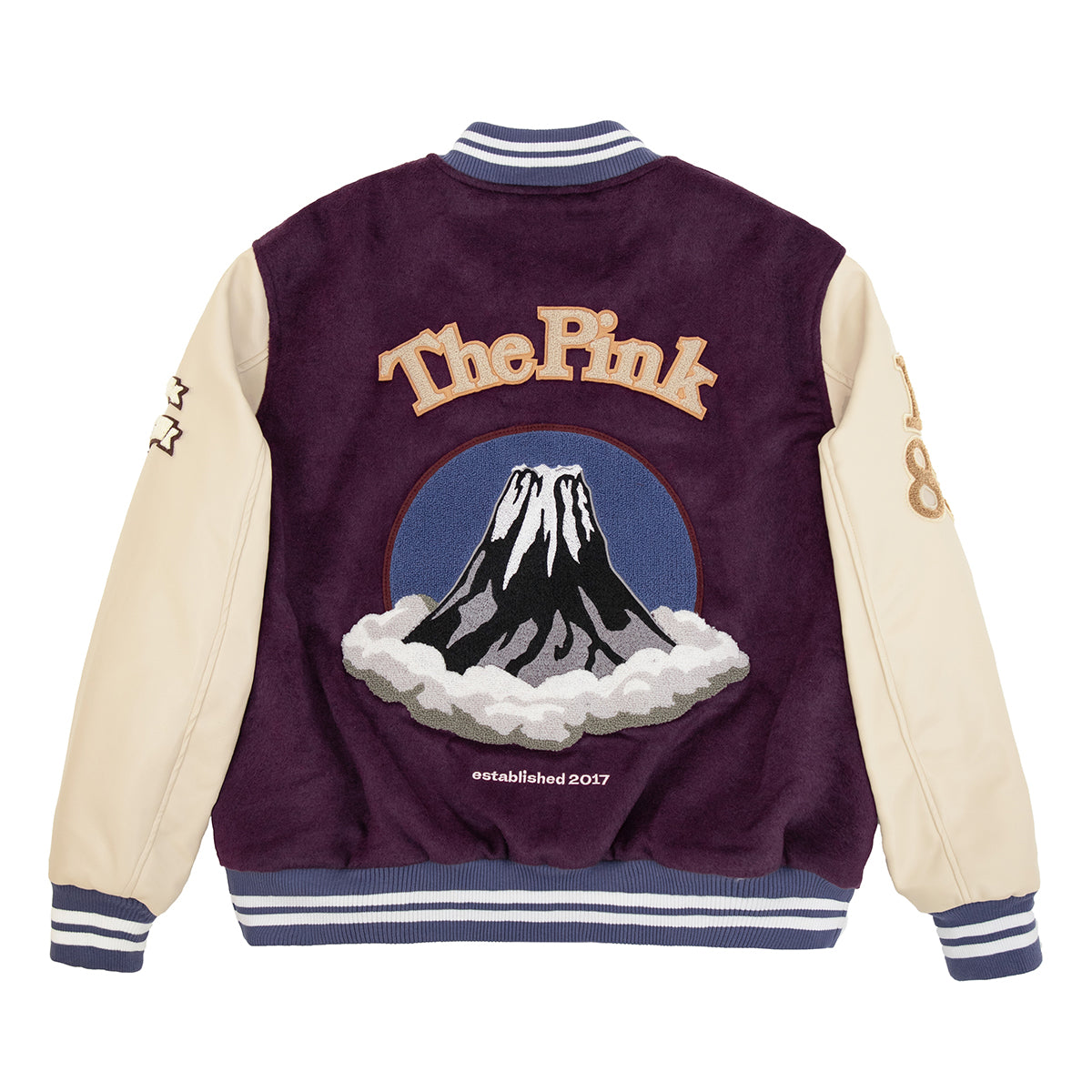 Crane Varsity Jacket 'Purple Cream'