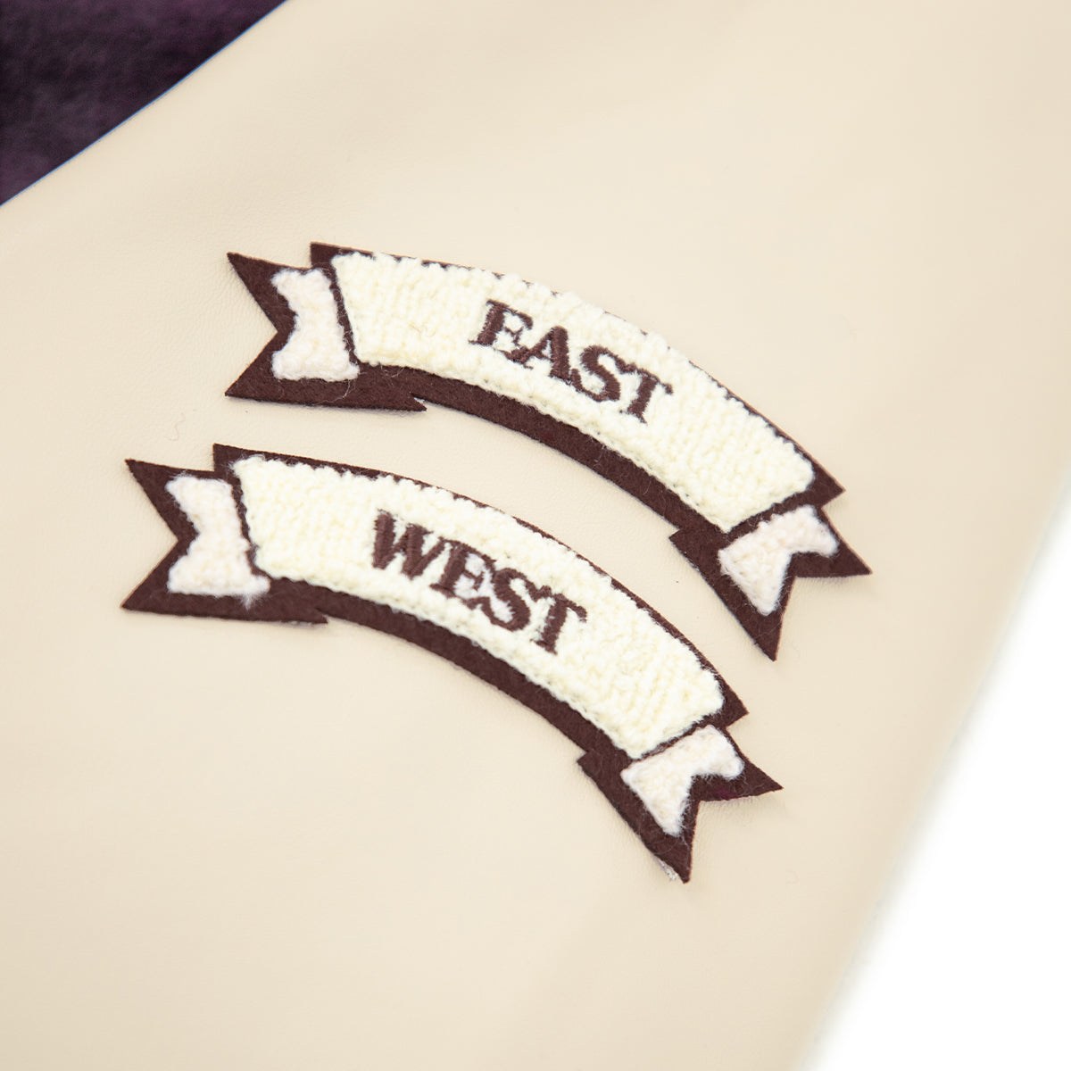 Crane Varsity Jacket 'Purple Cream'