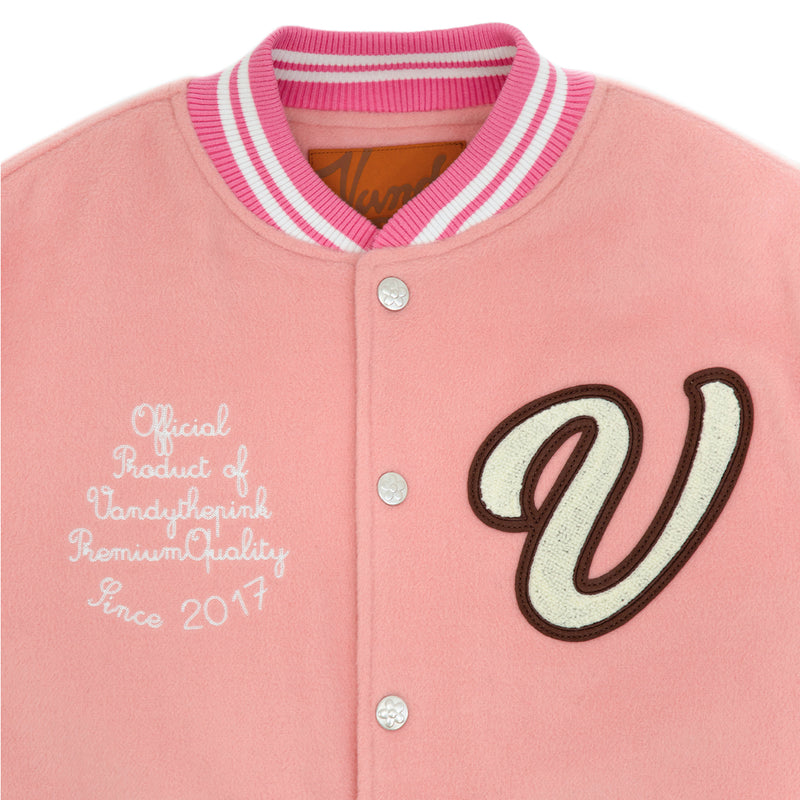 Sundae Varsity Jacket 'Pink Black'