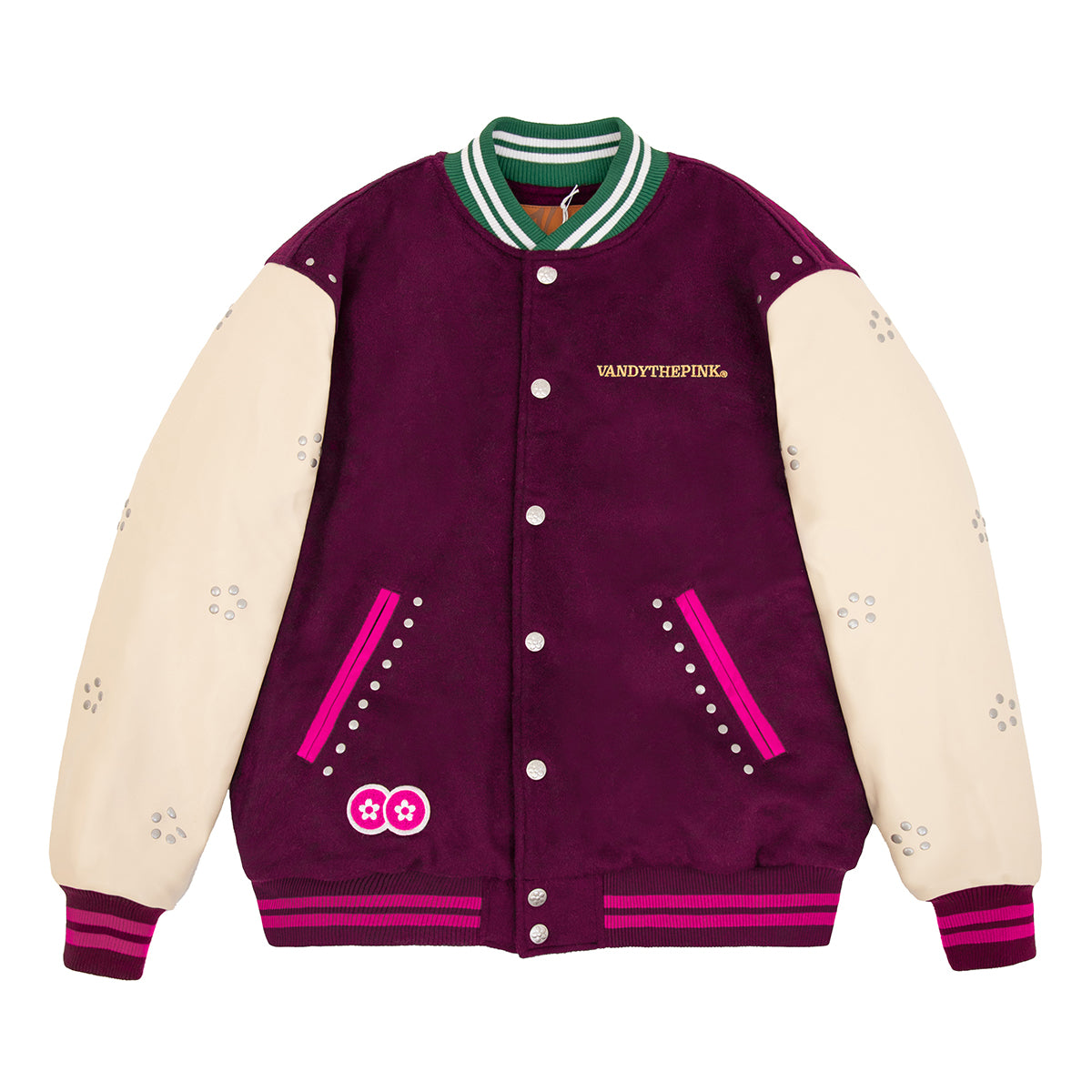 Year Of Dragon Varsity Jacket 'Maroon Cream'