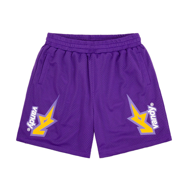 VANDY Nylon Track Shorts 'Purple'