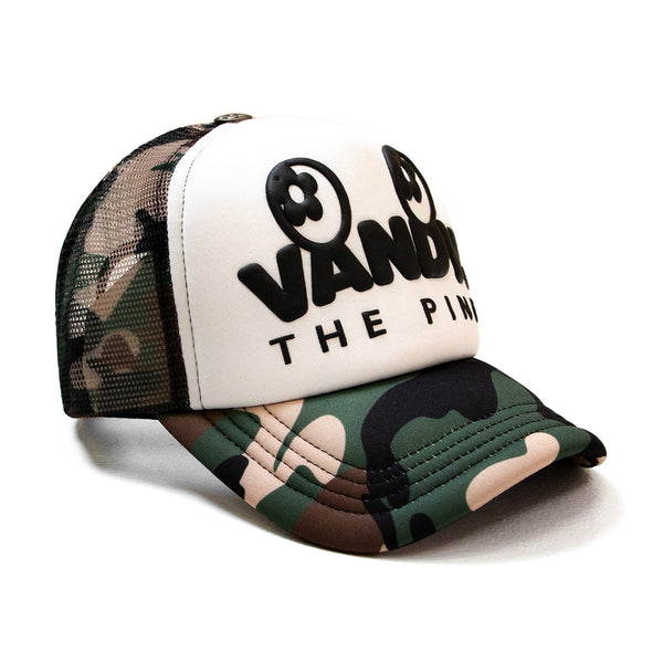 Eye Logo Trucker Cap 'Green Camo'