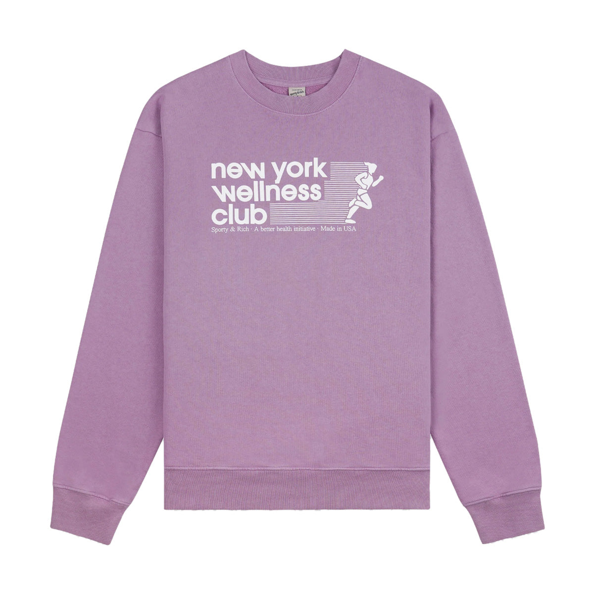 USA Wellness Club Sweatshirt 'Soft Lavender White'