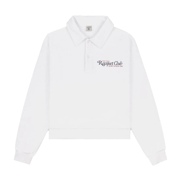 94 Racquet Club Cropped Polo 'White'