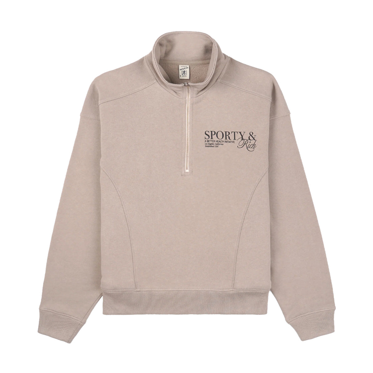 SR Initiative Quarter Zip Sweatshirt 'Elephant Black'