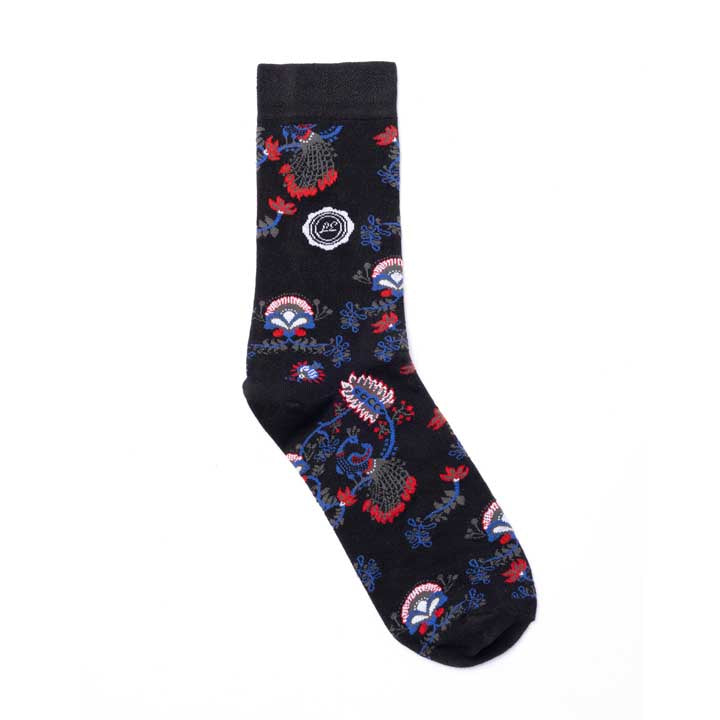 Made In India Peacock Socks 'Black'