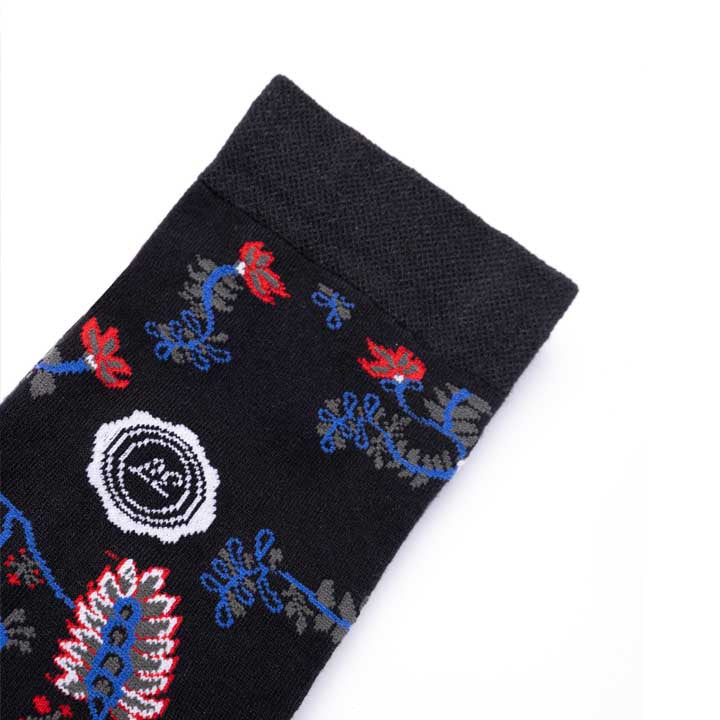 Made In India Peacock Socks 'Black'