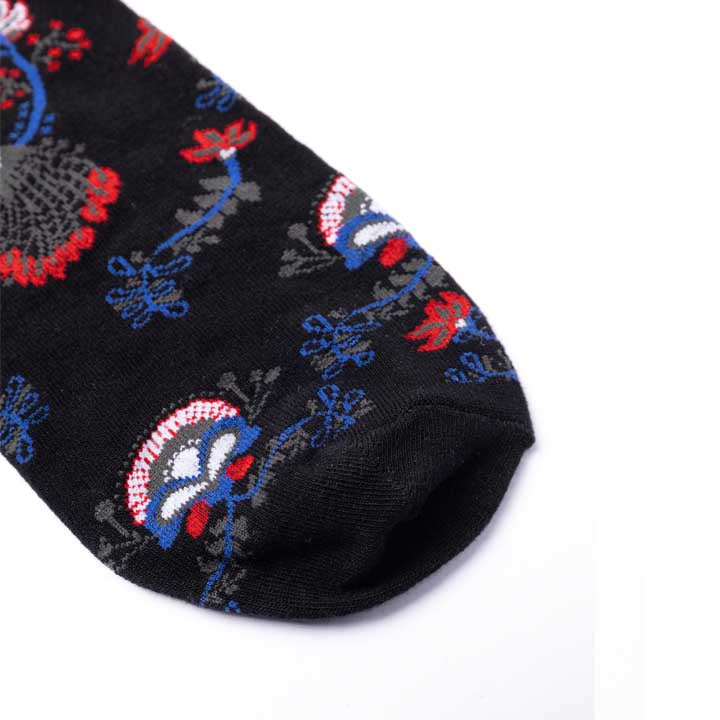 Made In India Peacock Socks 'Black'