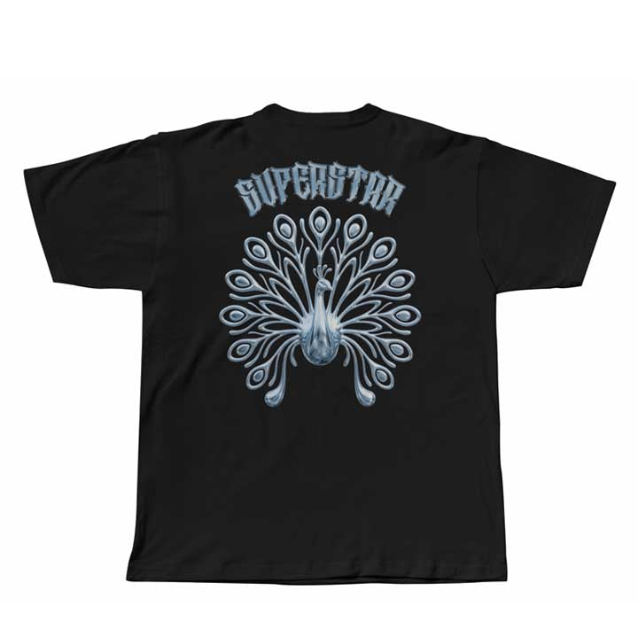 Made In India Peacock Tee 'Black'