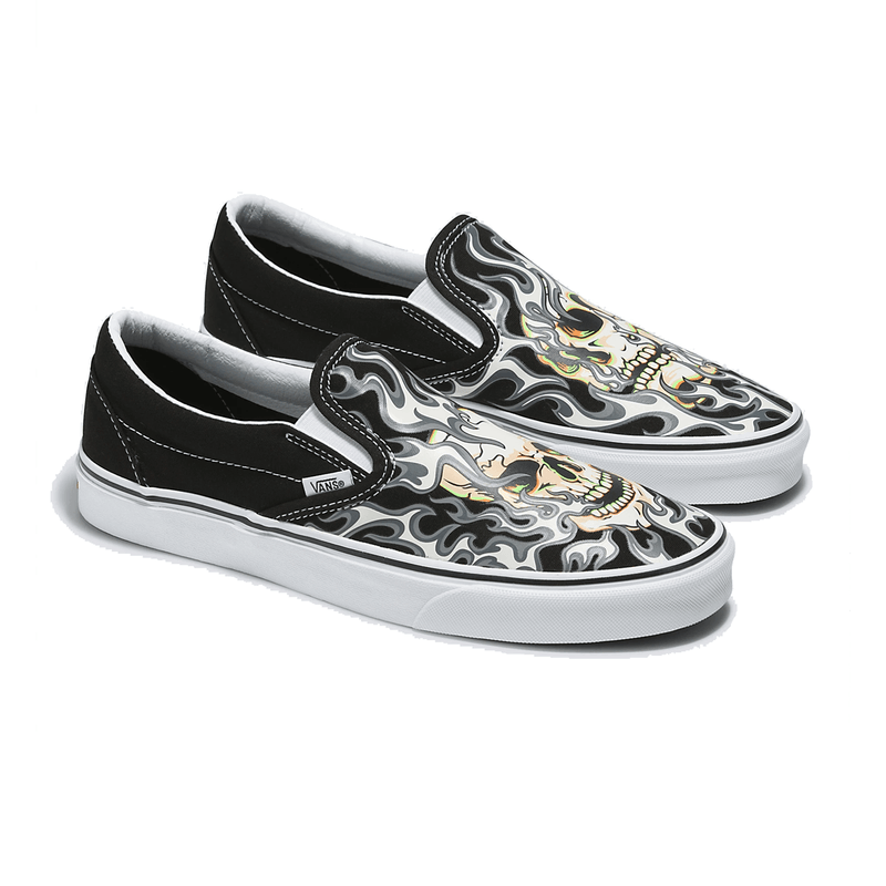 Vans slip on best sale skull