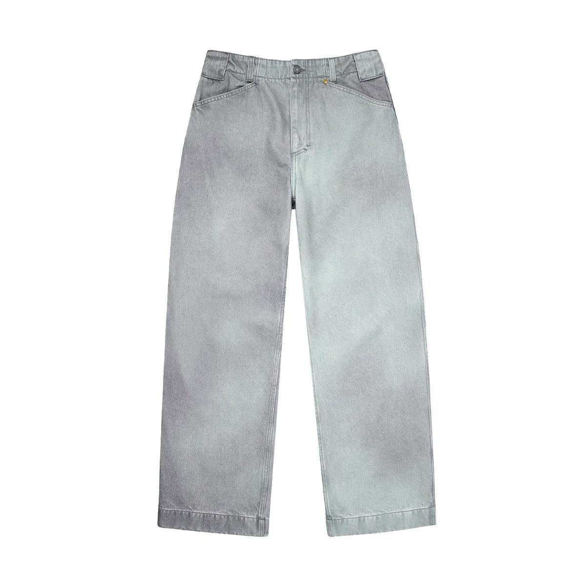 Wide Leg Denim Jeans 'Patina Green'
