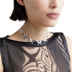 + Underground Sundae Continuous Butterfly Choker 'Silver'