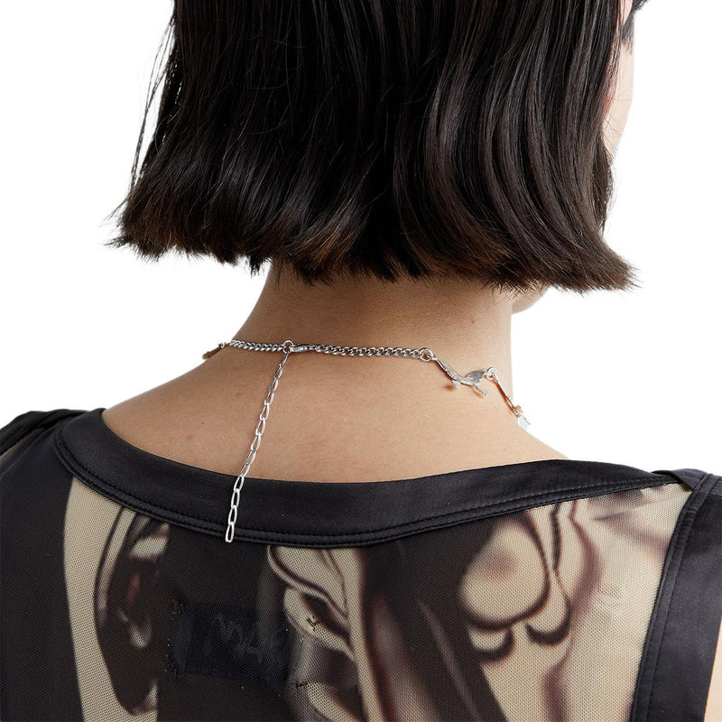 + Underground Sundae Continuous Butterfly Choker 'Silver'