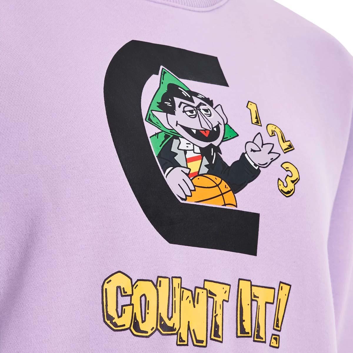 + Sesame Street Wmns Fleece Long Sleeve Shirt 'Count'