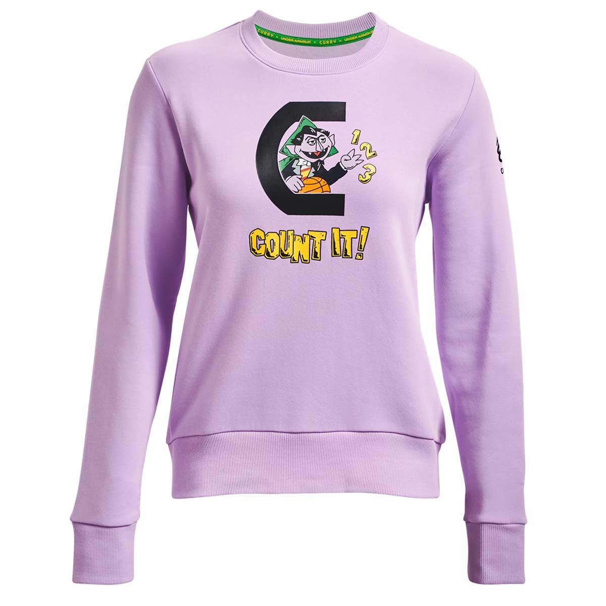 + Sesame Street Wmns Fleece Long Sleeve Shirt 'Count'