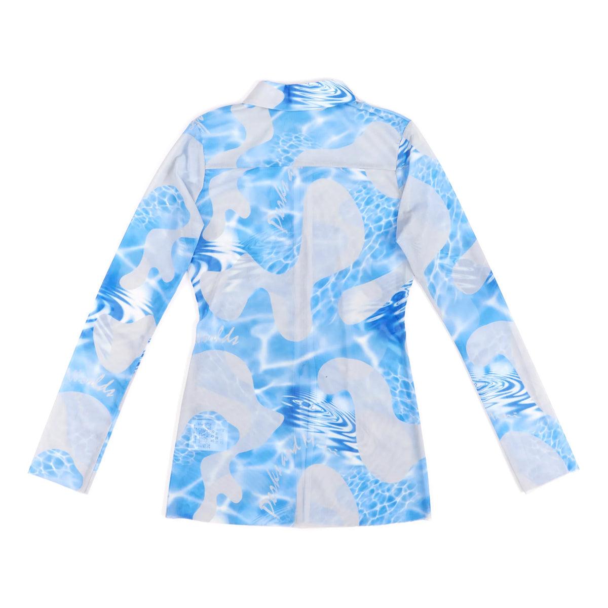 Lily Pads Zip Up Mesh L/S Shirt 'Last Splash AOP'