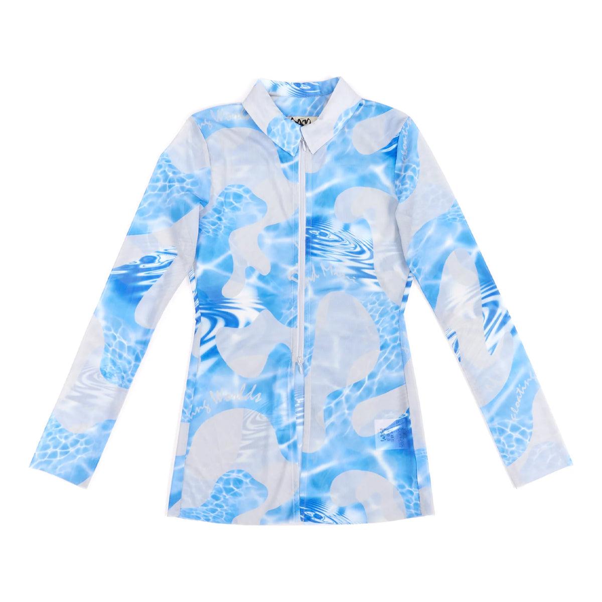 Lily Pads Zip Up Mesh L/S Shirt 'Last Splash AOP'