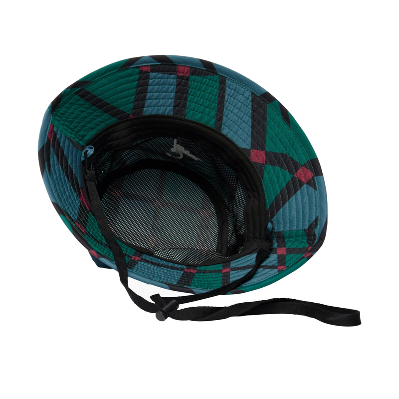 Squared Waves Patterned Safari Hat 'Multi'