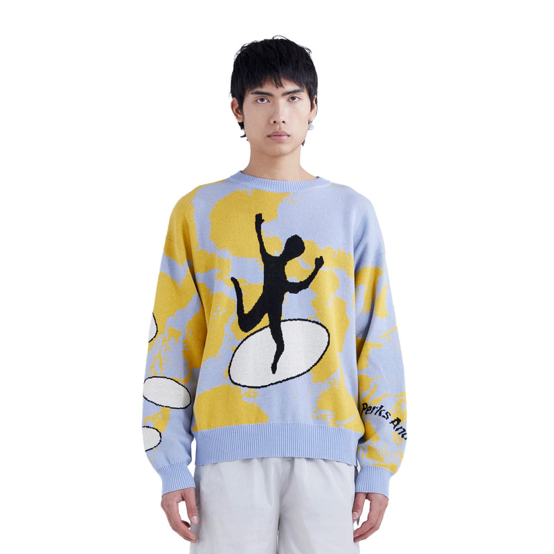 Oil and Water Jumpman Crewneck Knit 'Dusty Blue'