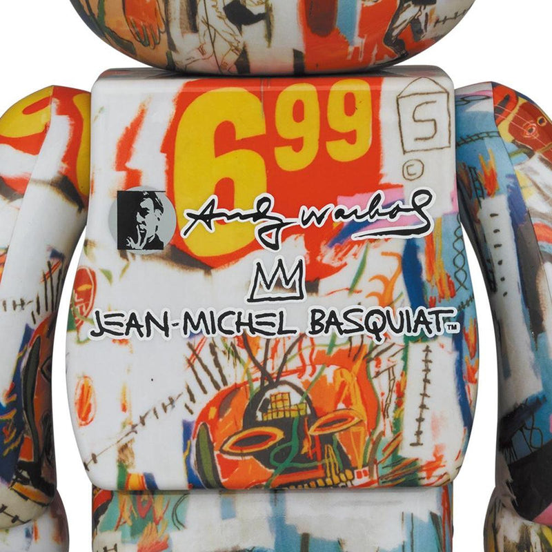+ Andy Warhol + Jean-Michel Basquiat Be@rbrick 1000% '#4'