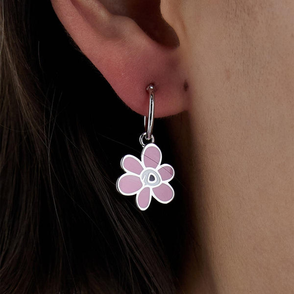 Mirage Gesture Earring 'Pink Carnation'