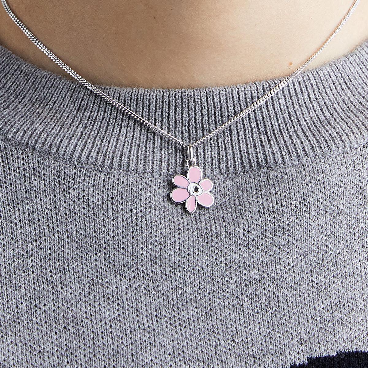 Mirage Gesture Necklace 'Pink Carnation'