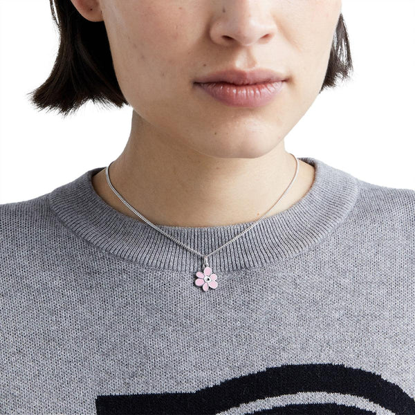 Mirage Gesture Necklace 'Pink Carnation'