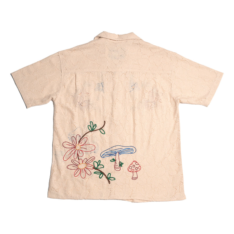 Martine Rose Waffled Jersey T Shirt With Floral Print