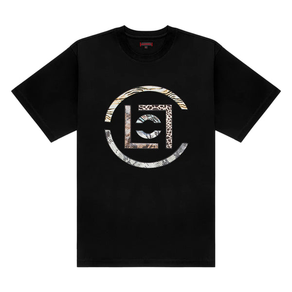 Logo Fabric Patch Tee 'Black'