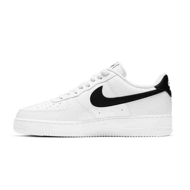 Air Force 1 '07 'White Black Pebbled Leather'