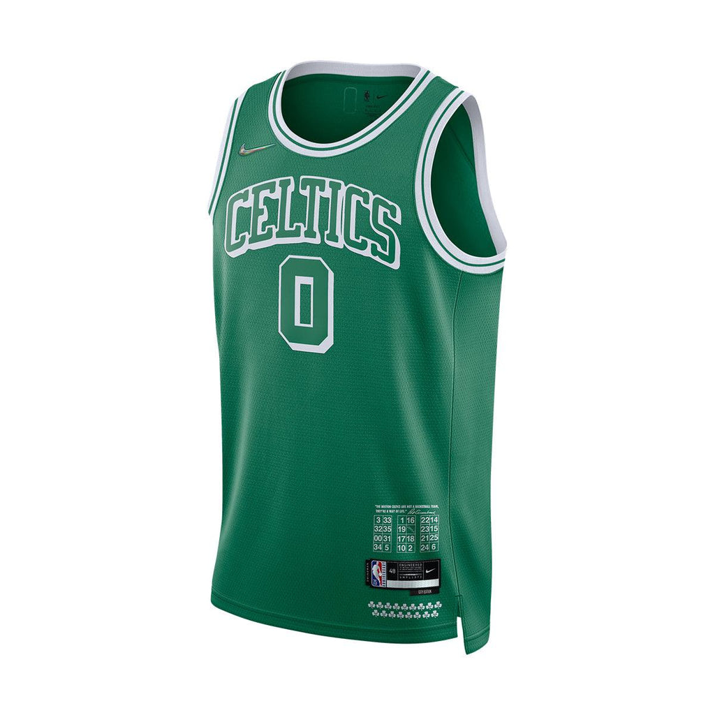 Boston celtics 11 Kyrie Irving nba basketball swingman city jersey white  edition shirt green 2021