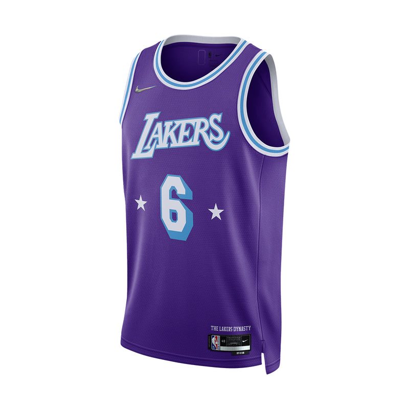 Youth Nike LeBron James White Los Angeles Lakers Swingman Jersey - City Edition Size: Large