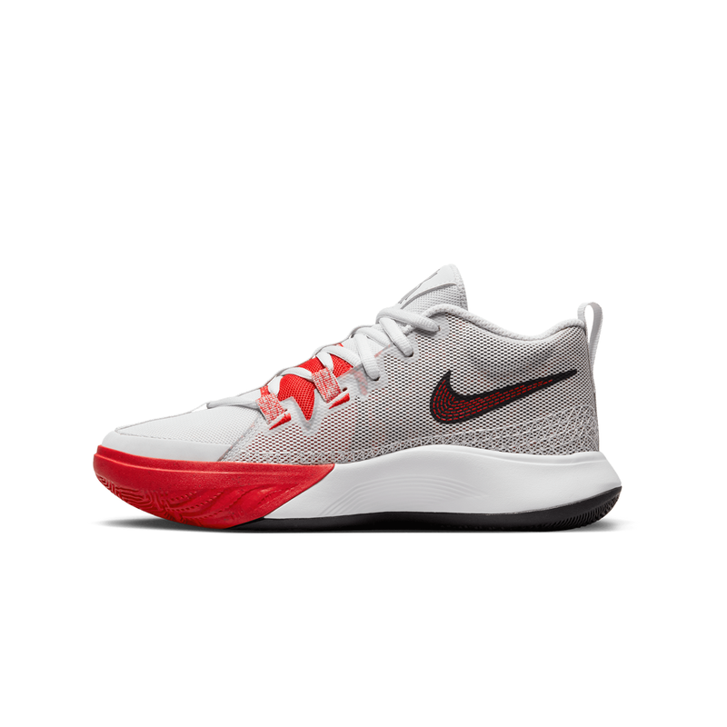 Nike White-Black Court Borough Mid 2 Boys Cq4026-001