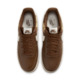 MENS NIKE AIR FORCE 1 07 LX PLAID CACAO WOW BROWN-IVORY SZ 8 [DV0791-200]