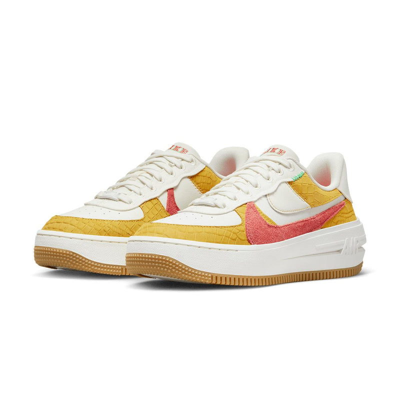 Nike Air Force 1 PLT.AF.ORM White Yellow Ochre (Women's)