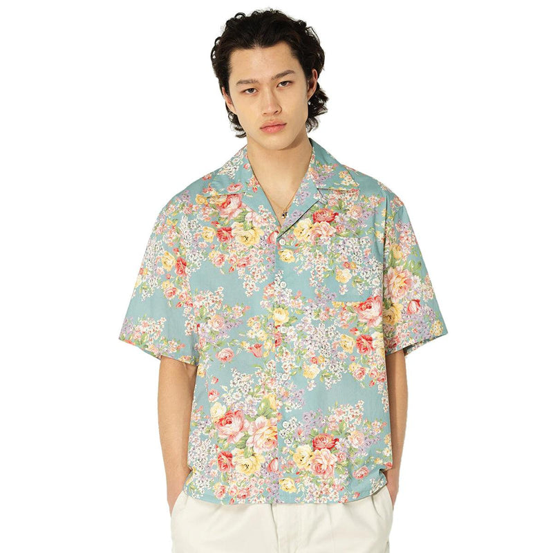 Camp Shirt Flannel 'Blue Tuscan Floral'
