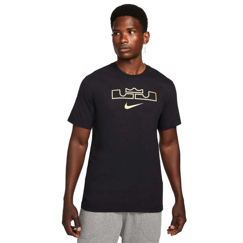 Nike Men's LeBron Logo Basketball T-Shirt, Medium, Black