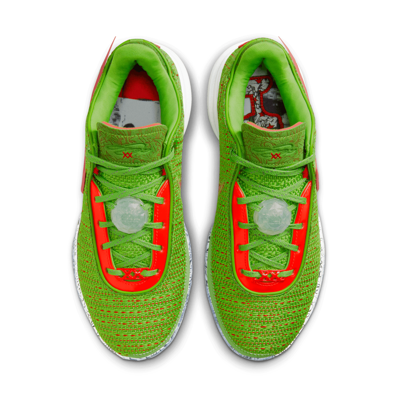 Lebron 15 red and 2025 green