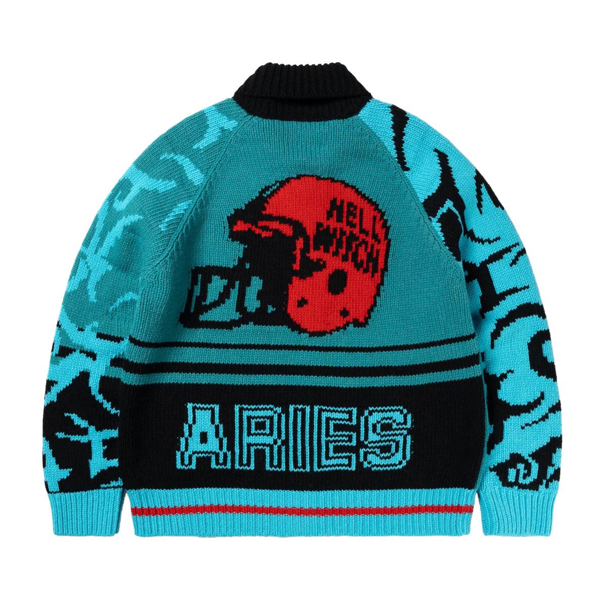 Helmet Knit Varsity Cardigan 'Multi'