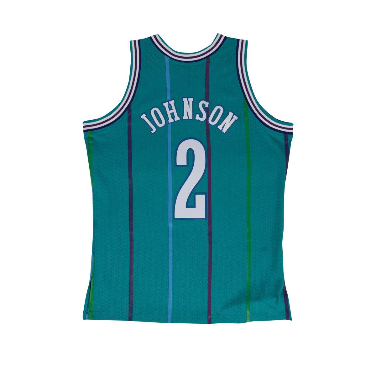 NBA Hardwood Classics Swingman Jersey Charlotte Hornets Larry Johnson 1992-93
