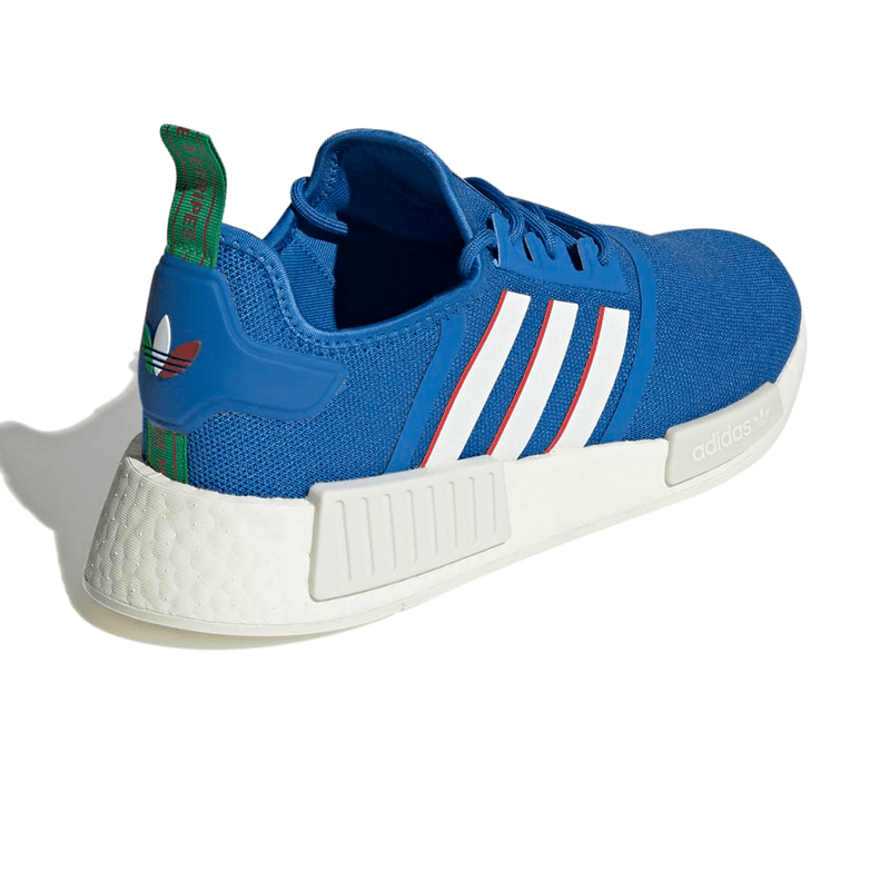 White and 2025 blue nmd r1