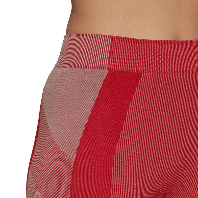 Wmns CL Seamless Knit Short Tights 'Collegiate Red'