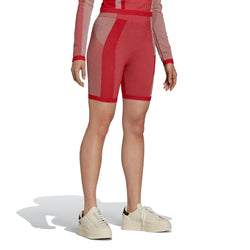 Wmns CL Seamless Knit Short Tights 'Collegiate Red'