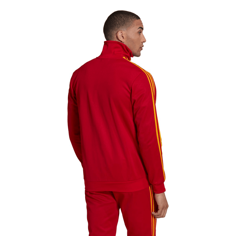 Adidas beckenbauer jacket red hotsell