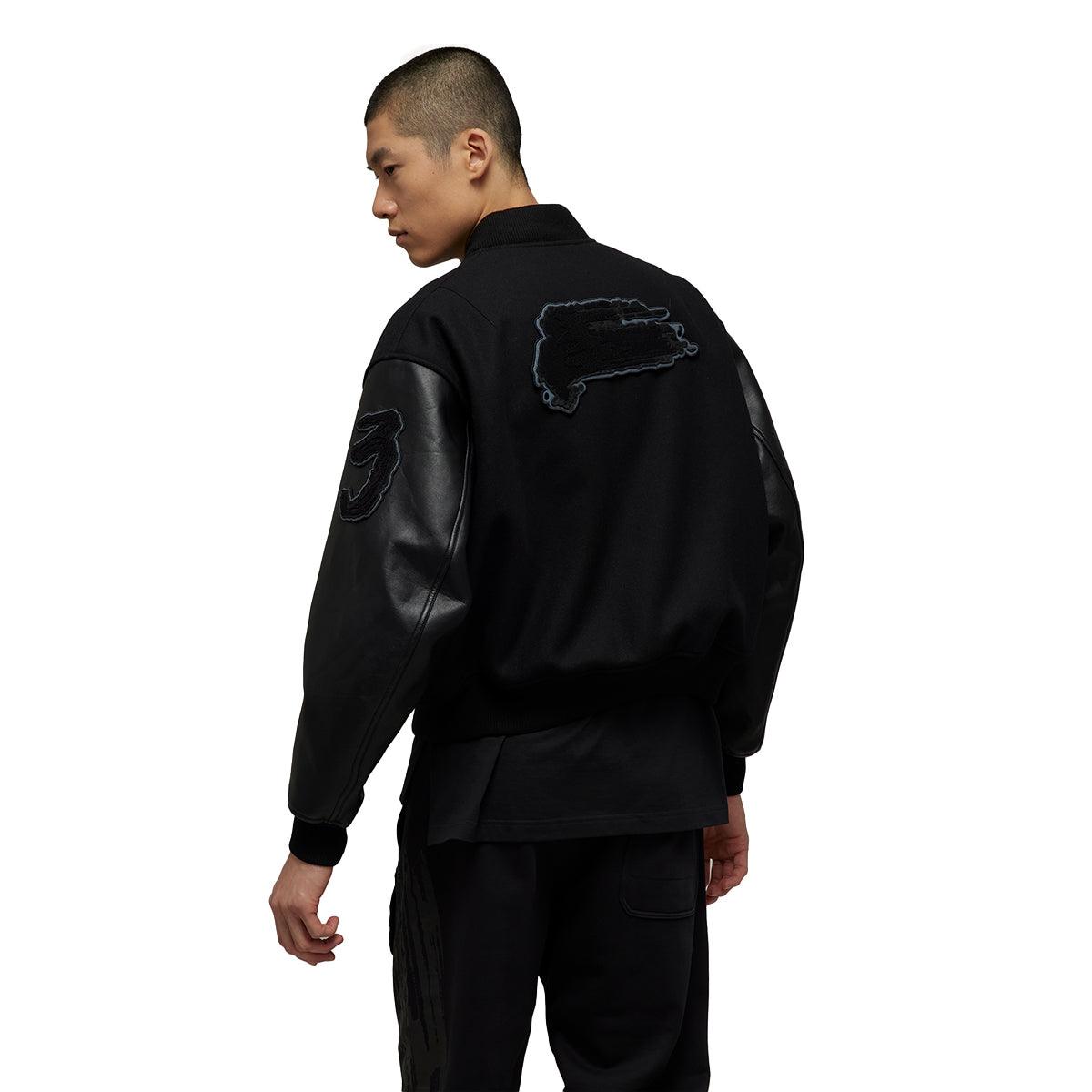 Y-3 LETTERMAN JKT ブラック Y-3 - Y-3 LETTERMAN JACKET 'BLACK' - VegNonVeg