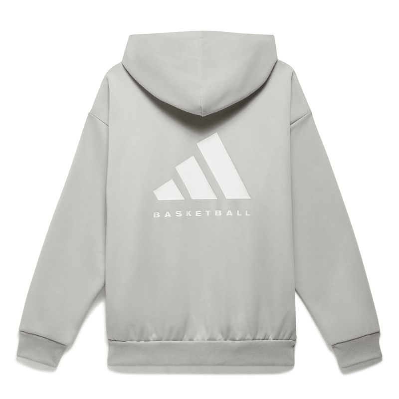 Black and gray adidas top hoodie