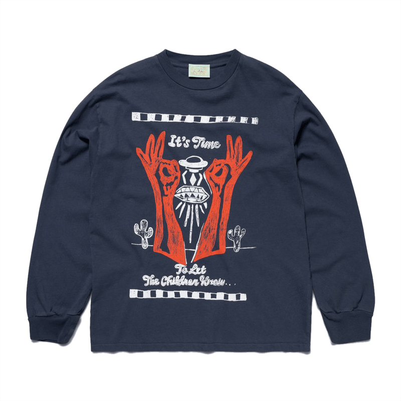 It's Time L/S Tee 'Navy'