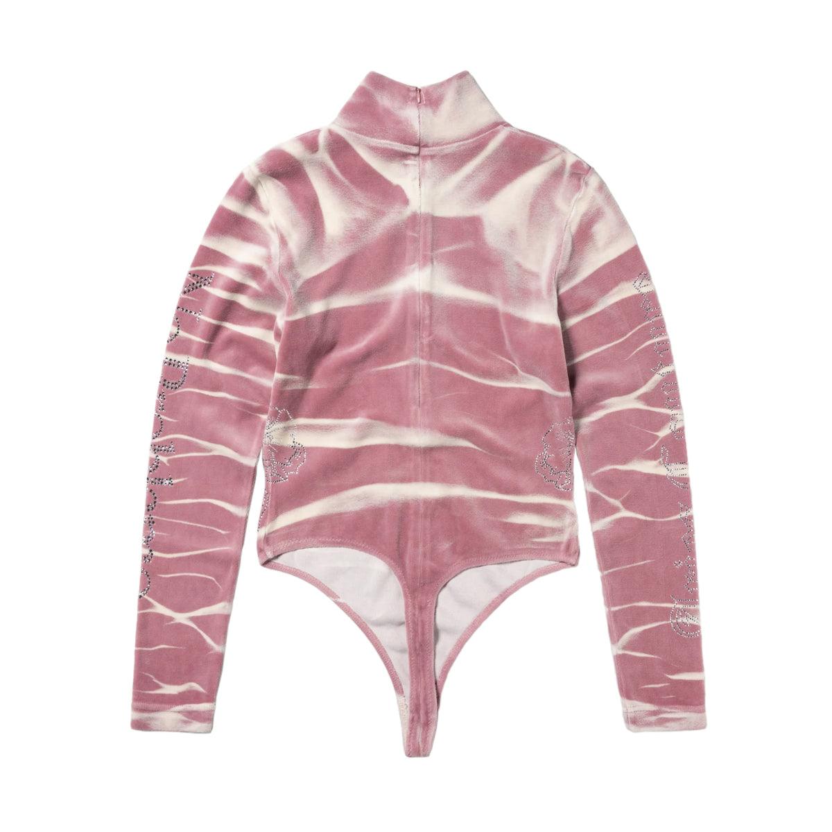 + Juicy Couture Tie-Dye Velour Bodysuit 'Pink'